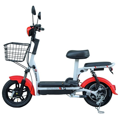 Велосипед з електромотором SPARK COMPACT 14" 48 V / 400 W / 12 Ah Червоний