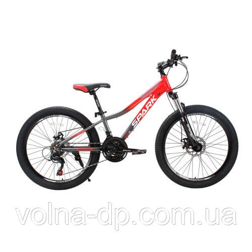 Велосипед SPARK MONTERO JR. (колеса — 24", алюмінієва рама — 11") сірий із червоним