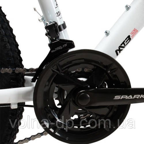 Велосипед SPARK MONTERO JR. (колеса — 24", алюмінієва рама — 13") білий із чорним Велосипед SPARK MONTERO JR. (колеса — 24", алюмінієва рама — 13") білий із чорним