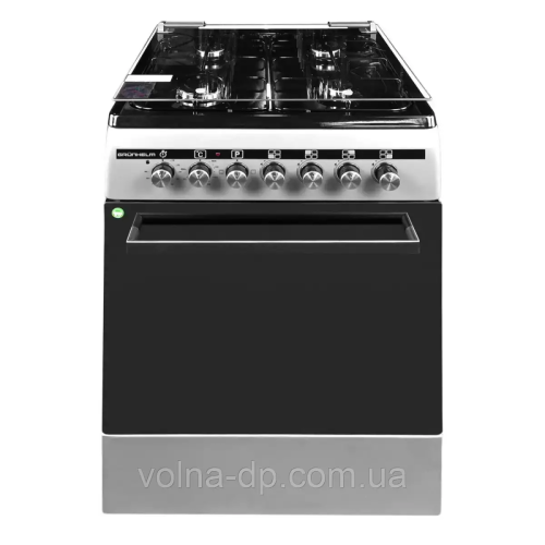 Плита газоелектрична Grunhelm FLG6612G Сіра