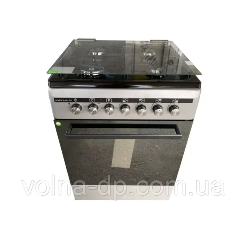 Плита газоелектрична Grunhelm FLG6612G Сіра