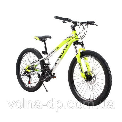 Велосипед SPARK FORESTER JR. (колеса — 24", сталева рама — 11") жовтий із сірим