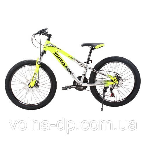 Велосипед SPARK FORESTER JR. (колеса — 24", сталева рама — 11") жовтий із сірим