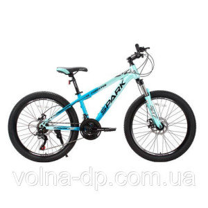Велосипед SPARK FORESTER JR. (колеса — 24", сталева рама — 13") блакитний із бірюзовим