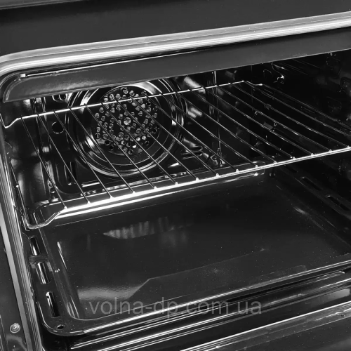 Плита газоелектрична Grunhelm FG6612G дзеркальна чорна