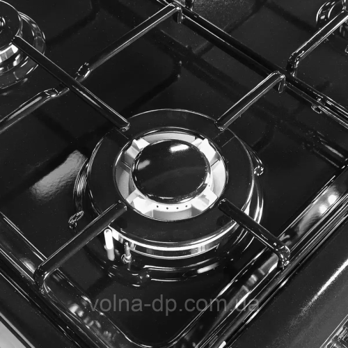 Плита газоелектрична Grunhelm FG6612G дзеркальна чорна