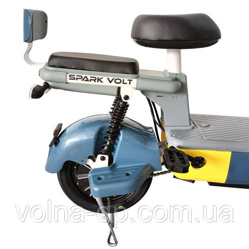 Велосипед з електромотором SPARK VOLT 14" 48 V / 400 W / 12 Ah Синій з жовтим Велосипед з електромотором SPARK VOLT 14" 48 V / 400 W / 12 Ah Синій з жовтим