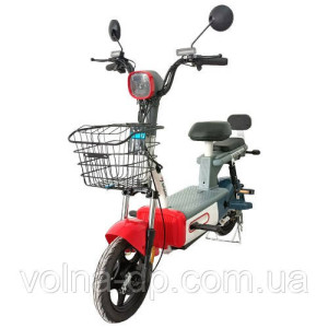 Велосипед з електромотором SPARK VOLT 14" 48 V / 400 W / 12 Ah Червоний із синім