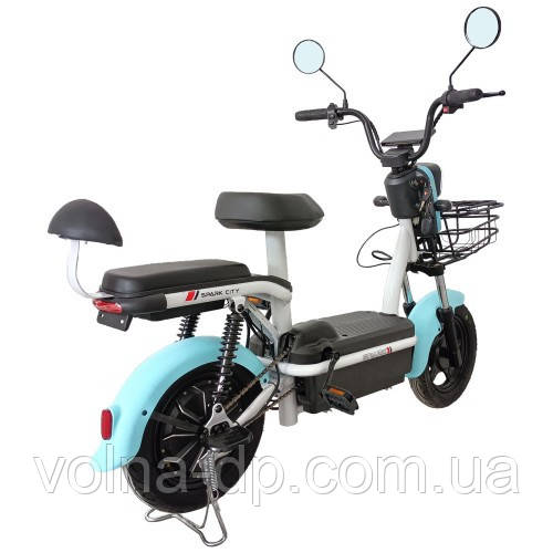 Велосипед з електромотором SPARK CITY 14" 48V/500W/20Ah Блакитний Велосипед з електромотором SPARK CITY 14" 48V/500W/20Ah Блакитний
