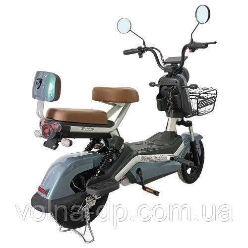 Велосипед з електромотором SPARK GLIDE 14" 60 V / 500 W / 20 Ah Зелений шавлія Велосипед з електромотором SPARK GLIDE 14" 60 V / 500 W / 20 Ah Зелений шавлія