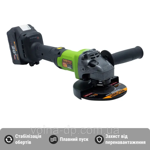 Акумуляторна болгарка PGA20 PRO-CRAFT (2 акб) — шліфмашина акум. PRO-CRAFT PGA-20