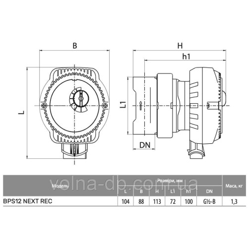 Рециркуляційний насос NPO BPS 12 NEXT REC