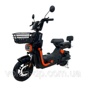 Велосипед з електромотором SPARK TOUR 14" 60V/500W/20Ah Чорний з жовтогарячим