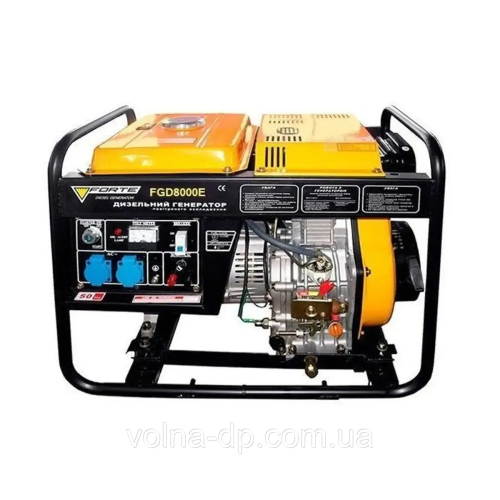 Генератор дизельний 6.5 кВт Forte FGD8000E Генератор дизельний 6.5 кВт Forte FGD8000E