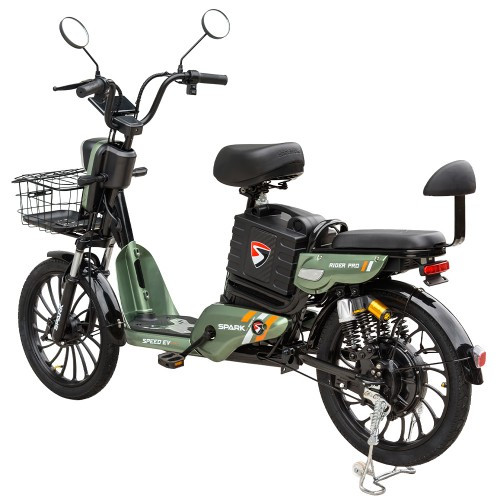 Велосипед з електромотором SPARK RIDER PRO 14" 48 V / 650 W / 20 Ah Зелений Велосипед з електромотором SPARK RIDER PRO 14" 48 V / 650 W / 20 Ah Зелений