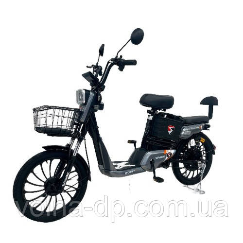 Велосипед з електромотором SPARK RIDER PRO 14" 48 V / 650 W / 20 Ah Сірий Велосипед з електромотором SPARK RIDER PRO 14" 48 V / 650 W / 20 Ah Сірий