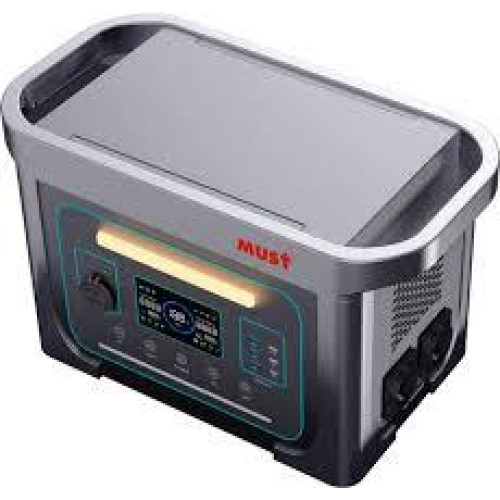 Зарядна станція Must EM181-EM1024S 1000W LiFePO4 LCD 12VDC PV 25A MPPT 230V