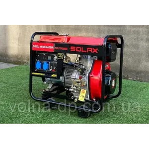 Дизельний генератор SOLAX SDJ8500ME, номінальна потужність 5,2 кВт — 5,7 кВт.