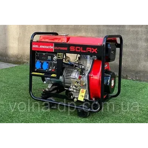 Дизельний генератор SOLAX SDJ8500ME, номінальна потужність 5,2 кВт — 5,7 кВт. Дизельний генератор SOLAX SDJ8500ME, номінальна потужність 5,2 кВт — 5,7 кВт.
