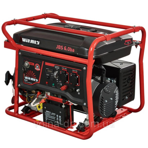 Генератор бензиновий Vitals JBS 6.0ba (6.5 квт-автозапуск) ПЕРЕМОГИ ШТОВНА ДОСТАВКА