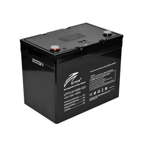 Акумулятор LiFePo4 LFP12.8V100AH G3 RITAR, 12.8 V, 100 Ah, літієвий акумулятор, потужна батарея