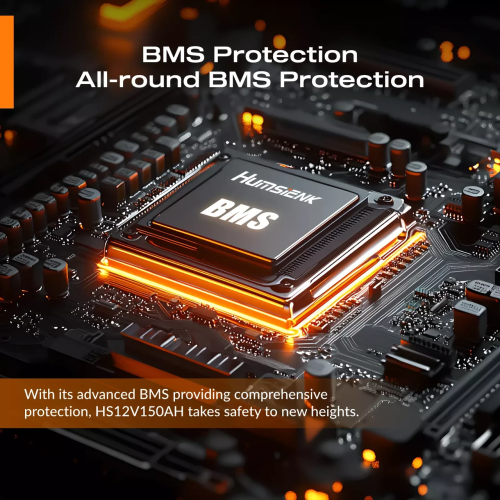 Акумулятор Humsienk 12V LiFePO4 150 Ah BMS 110A Bluetooth RV Camp