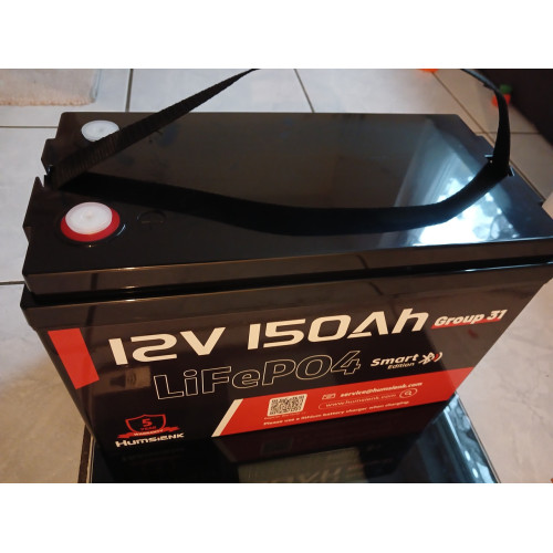 Акумулятор Humsienk 12V LiFePO4 150 Ah BMS 110A Bluetooth RV Camp