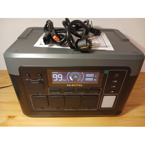 Зарядна станція Oukitel P1000E Plus / 1800 Вт / 1024 Вт год / LiFePO4