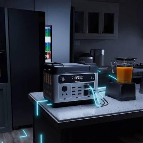 Портативная электростанция OUKITEL P2001 Plus, выходная мощность переменного тока 2400 Вт, аккумулятор LiFePO4 ёмкостью 2048 Вт·ч,