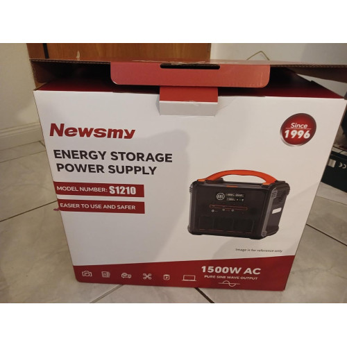 Портативна електростанція Newsmy S1210, потужністю 1200 Вт, LiFeP04, 1102,5 Вт·год