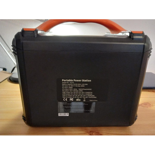 Портативна електростанція Newsmy S1210, потужністю 1200 Вт, LiFeP04, 1102,5 Вт·год