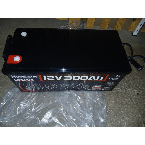 Аккумулятор Humsienk 12V LiFePO4  300 Ач с Bluetooth, система управления батареей (BMS) 200 А