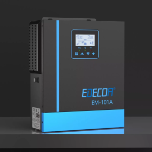 Інвертор EDECOA Hybrid 1000 Вт 12 В для сонячних батарей, 20-150 В MPPT, 40 А, ДБЖ