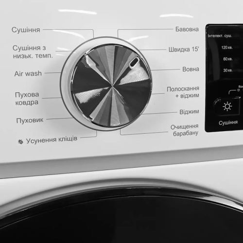 Прально-сушильна машина авт GWDS-FF8812D2W Grunhelm