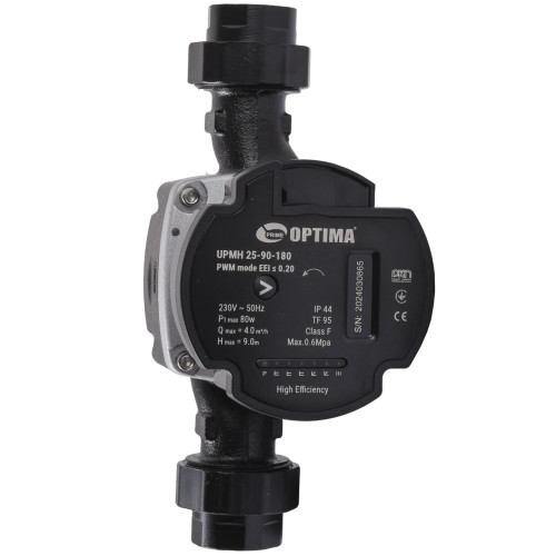 Насос циркуляційний енергоощадний Optima PRIME UPMH 25-90AUTO 180мм + гайки