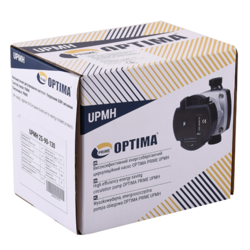 Насос циркуляційний енергоощадний Optima PRIME UPMH 25-90AUTO 180мм + гайки