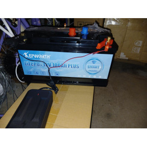 Аккумулятор LifePo4 100Ah 12V 1280Wh KEPWORTH з Bluetooth,BMS, підзарядним пристроєм