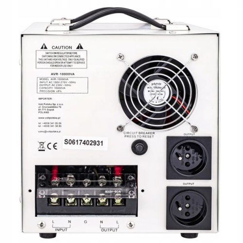 Стабілізатор напруги 10000 Вт Volt Polska AVR 10 кВт  5AVRZ10000