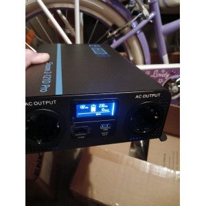 Інвертор EDECOA Sincore2-121D 12 V 230 V 1200 W Чиста синусоїда USB Type C PRO з пультом