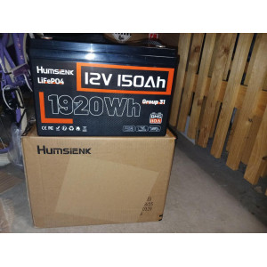 Акумулятор Humsienk LiFePO4 12V 150 А·год 1920 Вт·год 110 А BMS