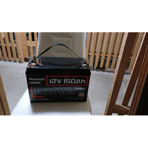 Акумулятор Humsienk LiFePO4 12V 150 А·год 1920 Вт·год 110 А BMS Акумулятор Humsienk LiFePO4 12V 150 А·год 1920 Вт·год 110 А BMS