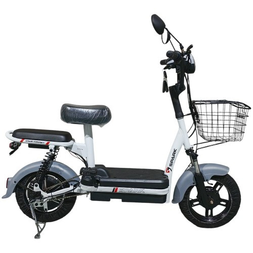 Велосипед з електромотором SPARK COMPACT 14" 48 V / 400 W / 12 Ah Сірий