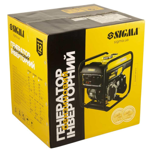 Генератор інверторний бензиновий 230 В 2.2/2.5 кВт 7 л.SIGMA (5710821)