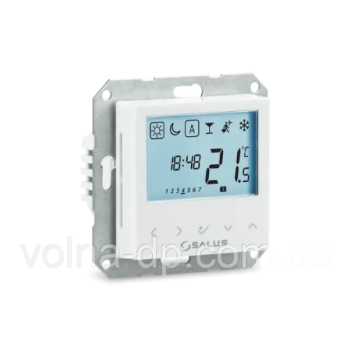 Программируемый электронный термостат SALUS BTRP230 встраиваемый под рамки 55x55 мм Программируемый электронный термостат SALUS BTRP230 встраиваемый под рамки 55x55 мм