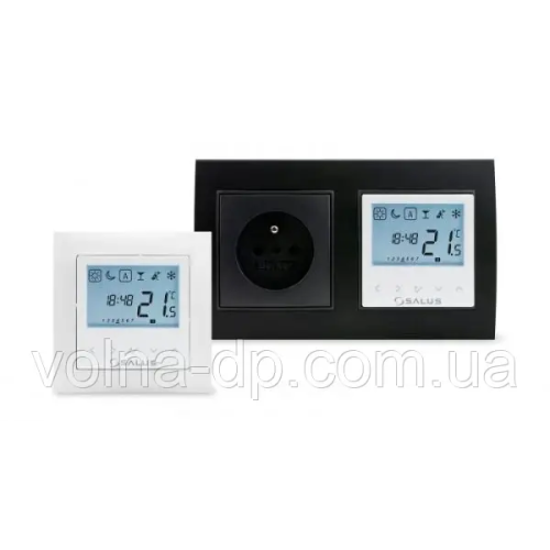 Программируемый электронный термостат SALUS BTRP230 встраиваемый под рамки 55x55 мм Программируемый электронный термостат SALUS BTRP230 встраиваемый под рамки 55x55 мм