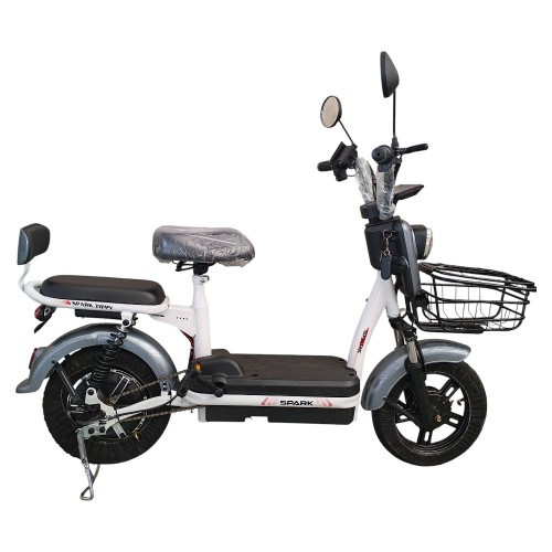 Велосипед з електромотором SPARK ZIPPY 14" 48 V / 400 W / 12 Ah Сірий
