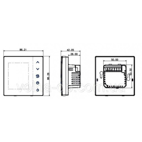 Бездротова кімнатна термостат SALUS VS10RF W/B (білий)