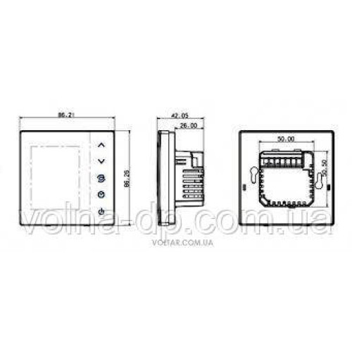 Бездротова кімнатна термостат SALUS VS10RF W/B (білий)