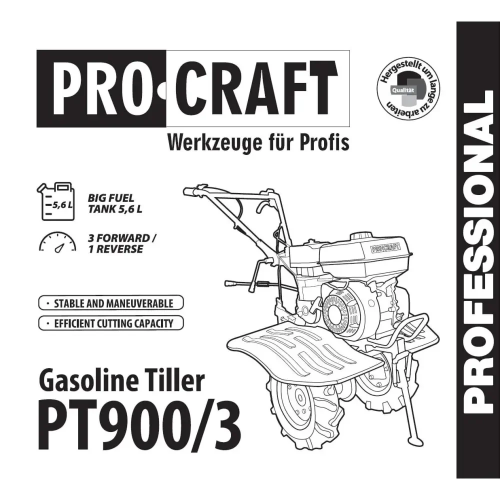 Мотоблок бензиновий Procraft PT900/3