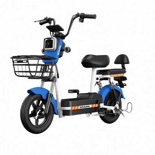 Велосипед з електромотором SPARK BEAM 14" 48 V / 400 W / 12 Ah Синій